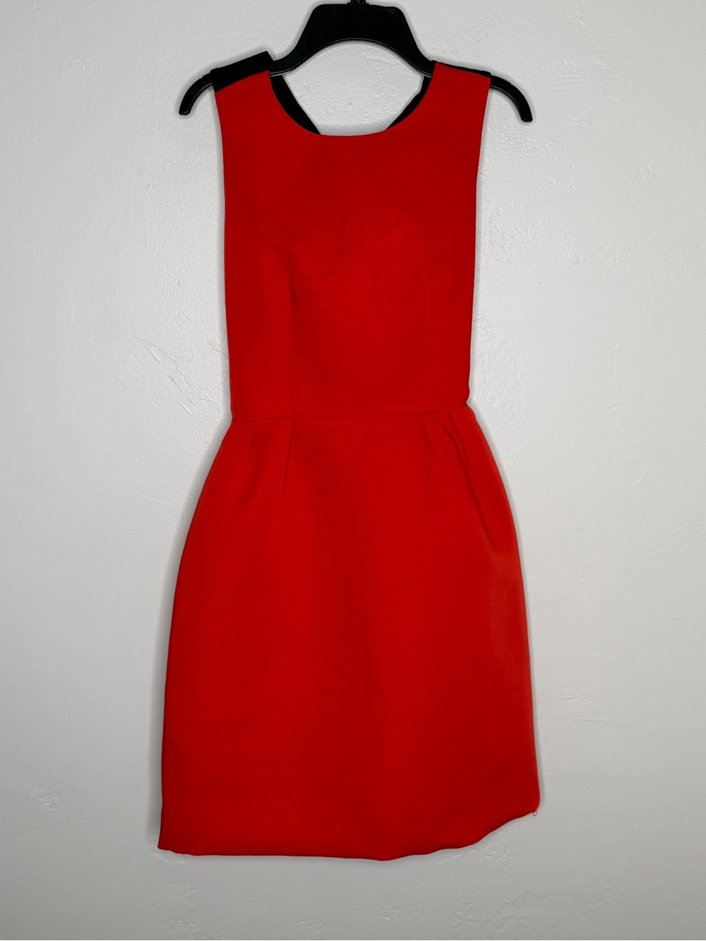 Kate Spade Red & Black Sleeveless Mini Bow Back Dress
